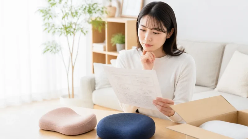 ペルフィットとDHC骨盤底筋しめ活クッションyurarixの違い