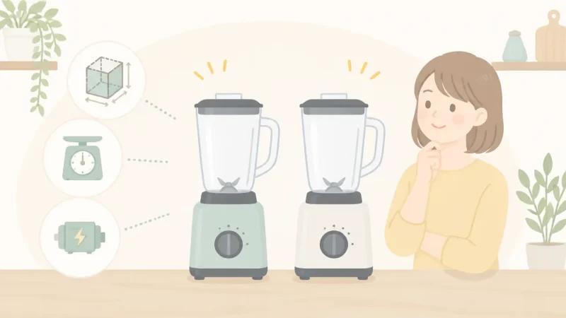 BOE140とBOE141の違いは？ブレンダーの機能と選び方を比較